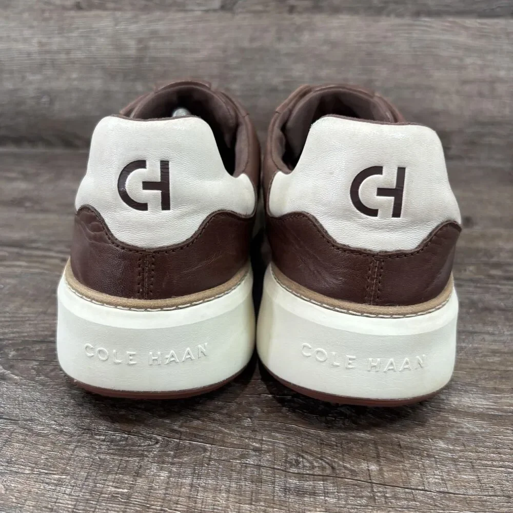 Cole Haan Shoes Men's 12W Brown Leather Low Top Casual Comfort Sneakers C35138